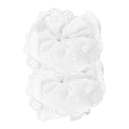 NULYLU 2stücke Große Haargummis Aus Zweilagiger Spitze Für Damen Elastische Haarbänder Für Dickes Und Dünnes Haar Vielseitige Scrunchies Für Elegante Frisuren Für Jeden Anlass von NULYLU
