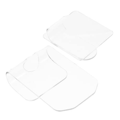 NULYLU 2St Nagelpalette Schminkpalette maniküreset sos manicure manikürset Maniküre-Paletten Anzeige der Nagelfarbe Kosmetikpaletten präsentieren Eyeliner-Mischschalen Acryl Transparent von NULYLU