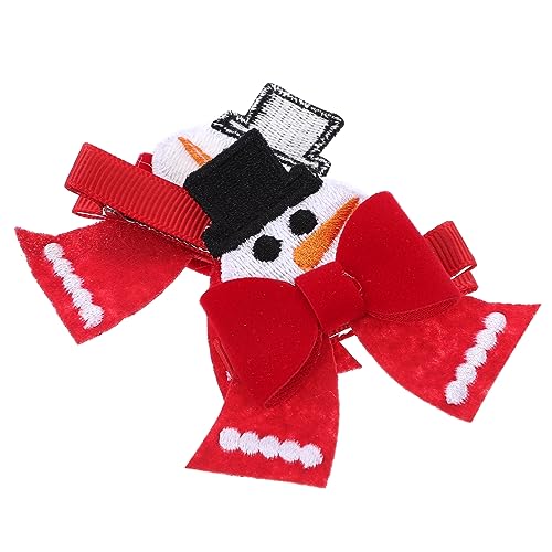 NULYLU 2er Satz Weihnachts-haarspangen Mit Schleife Süße Haarnadeln Für Mädchen Haar-accessoires Für Weihnachts-party von NULYLU