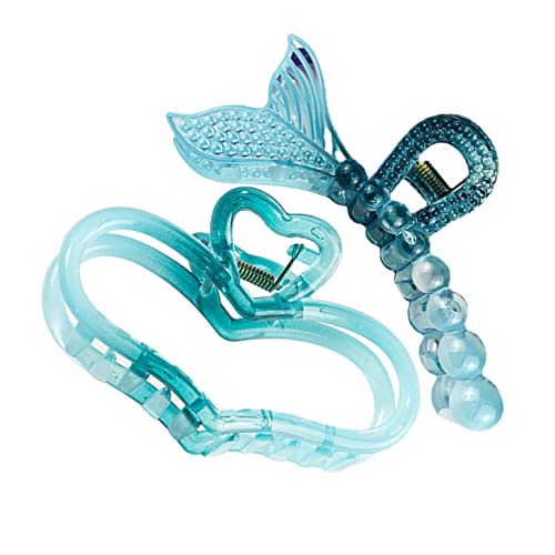 NULYLU 2er Set Haarspangen Im Meerjungfrauen Design Farbverlauf Haarclips Für Frauen Ideal Für Hochsteckfrisuren Und Als Ponytail Halter Perfekte Haaraccessoires Für Jeden Anlass von NULYLU