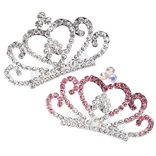 NULYLU 2stücke Junge Mädchen Tiara Haarschmuck Mit Strass Bezaubernde Krone Für Mädchen Für Partys Geburtstagsfeiern Und Besondere Anlässe von NULYLU