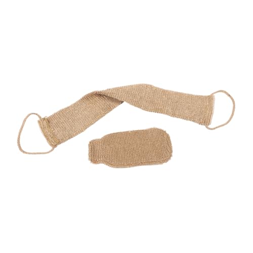 NULYLU 2er-pack Peeling-rückenschrubber Sisal-körperwaschlappen-handtuch-set Streifen-badehandschuhe Für Die Dusche Rücken-luffa Weich Und Bequem Für Das Fitnessstudio Zu Hause Im Hotel von NULYLU