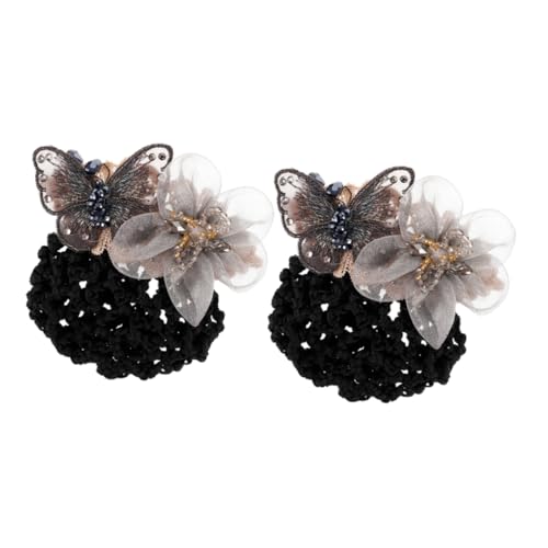 NULYLU Haarnetz-clip Für Dutts Haarknoten-haarnetz Haarabdeckung Mit Netz Kopfschmuck Für Frauen Multifunktional Langlebig von NULYLU