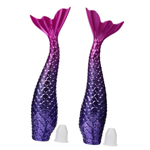 NULYLU 2stücke Mermaid Eyeliner Tuben Leichte Auslaufsichere Fläschchen Für Flüssigen Eyeliner Und Nagelöl Für Make-up-Artists Und Anfänger Für Reisen Und Unterwegs von NULYLU
