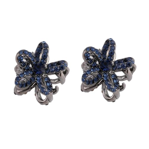 NULYLU 2stücke Elegante Blumen-haarclips Für Damen Kleine Haarklammern Zum Hochstecken Für Verschiedene Haarschnitte Und Anlässe Rutschfest Und Sanft Zur Kopfhaut von NULYLU
