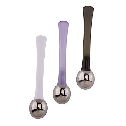 NULYLU 3 Stück Teiliges Augenmassage Spatel Creme Löffel für Gesichtsmaske und Augencreme Fördert Durchblutung Augenringe und Glättet Falten Geeignet für Empfindliche Augenpflege von NULYLU