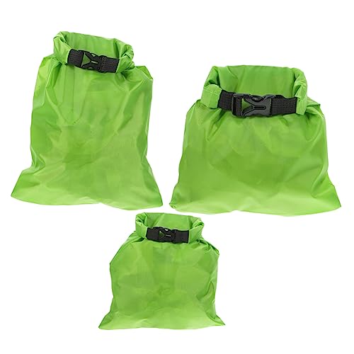 NULYLU 3 Stück wasserdichte Tasche Rafting-Tasche Sous Ultra Packsäcke zum Kajakfahren Camping -Tasche nachweisen Beutel wanderrucksäcke trockene Tasche wasserdichtes Sport -Rucksack Grün von NULYLU