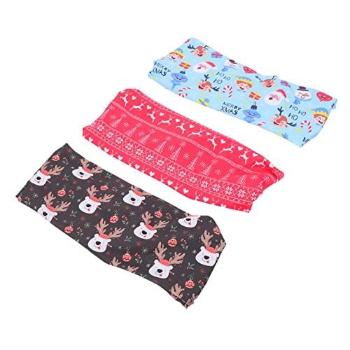 NULYLU 3stücke Teiliges Weihnachts-stirnband Sport Haarschmuck Elastische Haarreifen Für Verschiedene Anlässe Für Weihnachten Partys Und von NULYLU
