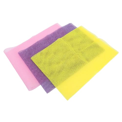 NULYLU 3St Badetuch Exfolierendes Handtuch hautreinigung handtuchhalterung duschschwamm Peeling-Handtücher Peeling-Tool für den Rücken Bad Rückenschrubber Scheuertuch für den Körper Nylon von NULYLU