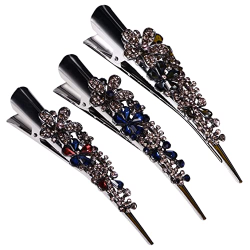 NULYLU 3stücke Strass Haarklammer Strass Haarnadeln Haarspange Zubehör Für Damen von NULYLU