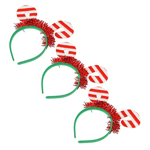 NULYLU 3er Satz Weihnachts-haarreifen Mit Schlössern Kinderkopfschmuck Party-haarschmuck von NULYLU