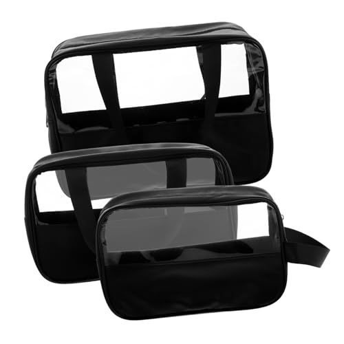 NULYLU 3stücke Teiliges Transparentes Make-up Taschen Set Große Kapazität Und Tragbar Für Und Zuhause Multifunktionale Kosmetiktaschen Für Und Mädchen von NULYLU