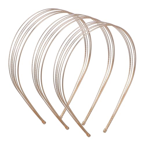 NULYLU Mehrlagiges Metall-stirnband Für Frauen Hochzeits-haarband Dünn Draht-haarband Brautkopfschmuck von NULYLU