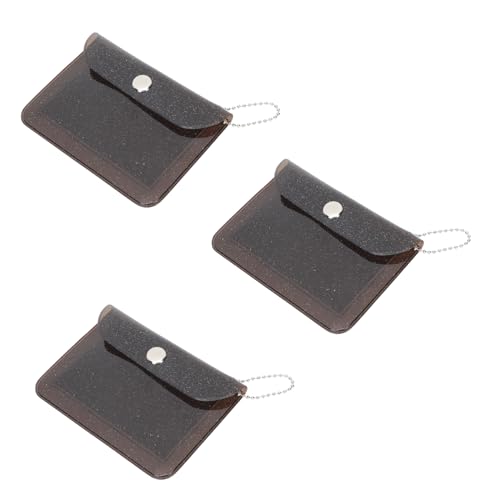 NULYLU Stilvolle PVC-geldbörse 3-teiliges Kartenaufbewahrungsbeutel Kompaktes Material für Reisebedarf Zu Hause von NULYLU