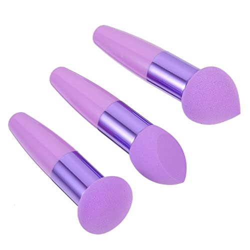 NULYLU 3stücke Reise Make-up Stifte Teiliges Tragbares Make-up Zubehör Für Foundation Concealer Und Blush Handliche Kosmetik-pinsel Für Frauen Farbton von NULYLU