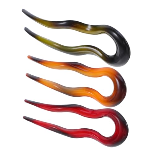 NULYLU 3stücke U-förmige Haargabeln Haarstyling-zubehör Vintage-duttstifte Für Damen Chinesische Haarnadeln Für Partys Einfache Frisuren von NULYLU