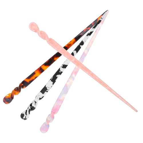 NULYLU 4stücke Haarschmuck Für Frauen Kunststoff-haarstäbchen Pastellfarben Für Hochsteckfrisuren Partys Cosplay Und Besondere Anlässe von NULYLU