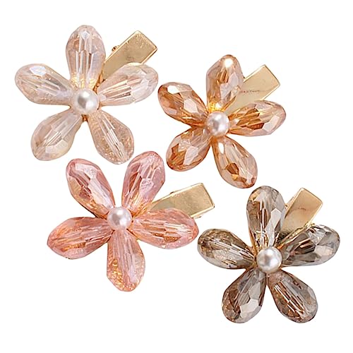 NULYLU 4stücke Kleine Blumen-haarklammern Haarspangen Für Damen Und Mädchen Haaraccessoires Für Partys Hochzeiten Und Alltag von NULYLU