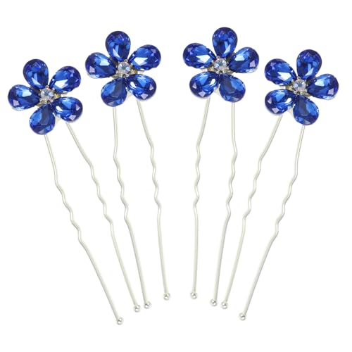 NULYLU 4stücke Teiliges Strass Haarnadeln U-förmig Für Hochzeiten Braut Haarschmuck Blumen-haarspangen Für Elegante Frisuren Rutschfeste Haarnadeln NULYLU 4stücke Teiliges Strass Haarnadeln U-förmig Für Hochzeiten Braut Haarschmuck Blumen-haarspangen Für Elegante Frisuren Rutschfeste Haarnadeln von NULYLU