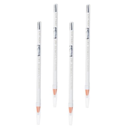 NULYLU 4 Stück Wasserfester Augenbrauenstift mit Glatter Textur Schweißresistent Langanhaltend Peelingfähiger Eyelinerstift für Tattoo make up Natürliche Definition Einfach Aufzutragen von NULYLU
