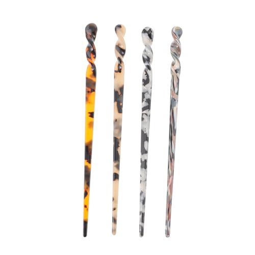 NULYLU 4stücke Teiliges Haarnadeln Aus Harz Für Damen Eleganter Haarschmuck Einfach Zu Fixieren Langlebig Und Schonend Für Ihr Haar Für Chignons Und Kreative Frisuren von NULYLU