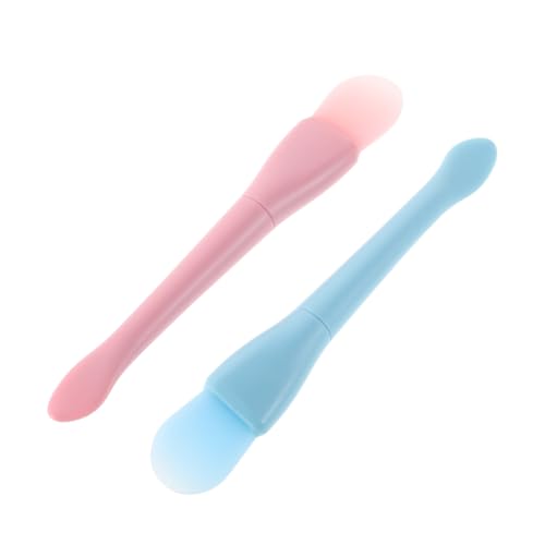 NULYLU 4 Stücke Weiche Doppelseitige Applikatoren mit Löffel für Gleichmäßiges Auftragen von Schlamm und Gelmasken für Makeup und Hautpflege von NULYLU