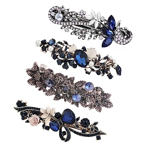 NULYLU 1satz Vintage Haarklammer Mit Retro-rhinestone Blütenclips Für Damen Und Mädchen Für Hochzeiten Feiern Und Alltag Elegantes Design Für Jeden Anlass von NULYLU