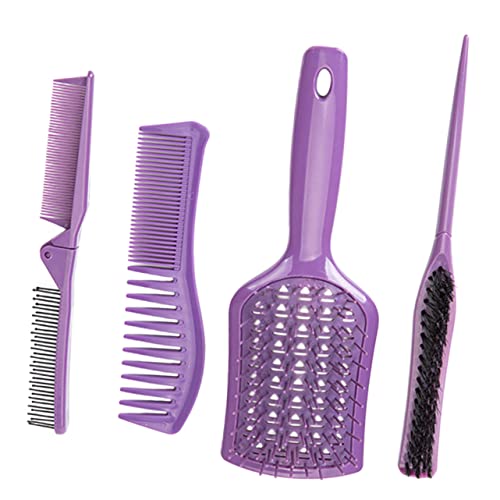 NULYLU 4stücke Teiliges Haarschneide-set Für Damen Und Herren Professioneller Antistatischer Friseur-kamm Tragbar Und Leicht Für Haarschnitt Und Styling Langlebig Und Rostfrei Für von NULYLU