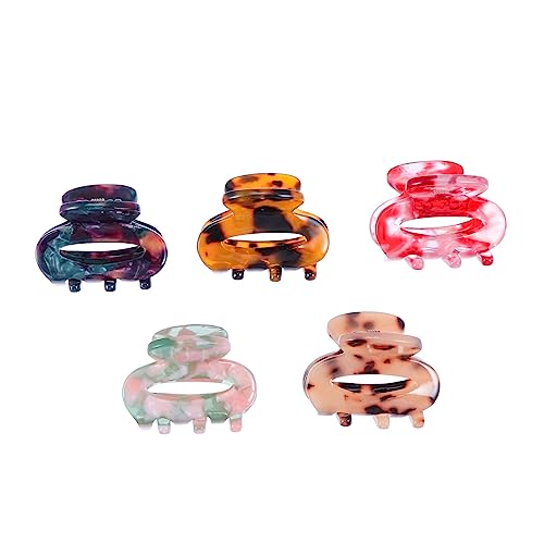 NULYLU 5stücke Mini Haarspangen Für Damen Kleine Kieferklammern Haarklammer Aus Hochwertigem Material Robust Und Langlebig Für Täglichen Gebrauch Lässige Frisuren Für Arbeit Büro von NULYLU