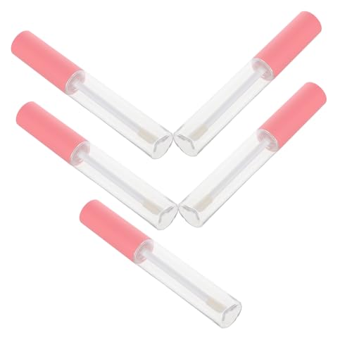 NULYLU 5stücke Leere Lip Gloss Röhrchen Mit Kosmetikbehälter Für Lippenbalsam Und Eyeliner Tragbare Transparente Tuben Für Und Zuhause von NULYLU