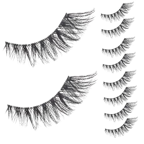 NULYLU 5paare Künstliche Wimpernstreifen Falsche Wimpern Mädchen-extensions Wimpernset Für Diy Natürliches Aussehen Passend Für Make-up Shopping Verabredungen Urlaub Bälle von NULYLU