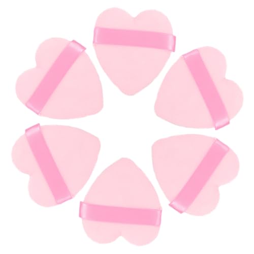NULYLU 6 Stücke Make Up Puderquasten Lose Puderquasten für Foundation und Gesichtspuder Multifunktionale Kosmetik Tools für Damen zum Fixieren von Make Up Weich und Effektiv von NULYLU