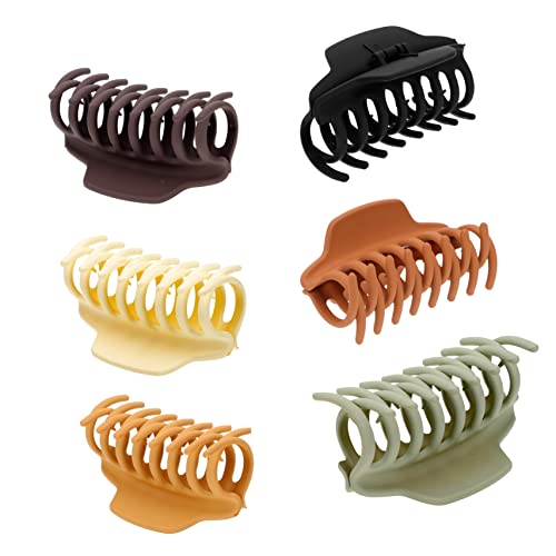 NULYLU 6 Stücke Stilvolles Haar Kiefer Clip Frauen Haarspange Make-up Haar Klaue Clip Mischte Farbe von NULYLU