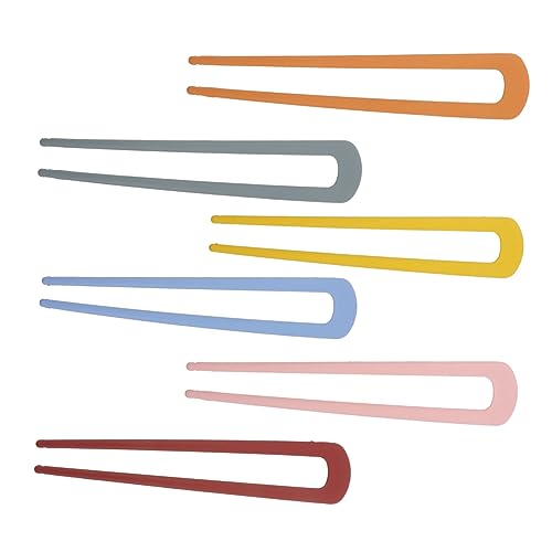 NULYLU 6stücke Teiliges Haarspangen Für Damen Farbenfrohe U-förmige Haarnadeln Aus Rutschfeste Haarklammern Für Frisuren Und Buns Für Alltag Und Besondere Anlässe von NULYLU