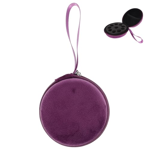 NULYLU Ätherische Öle Reisetasche Öltasche Für Ätherische Öle Parfüm-aufbewahrungs-Organizer Runde Aufbewahrungsbox Etui Für von NULYLU