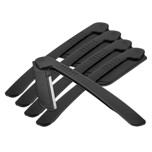 NULYLU Augenbrauenschaber Damenrasierer herrenrasierer Mehrzweckrasierer Hautschutz Rasierer präzisionsrasierer Dermaplane Werkzeug zum Formen des Bartes Bartklinge Rostfreier Stahl Black von NULYLU