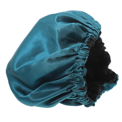 NULYLU Damen Duschhaube Mit Elastischem Band Atmungsaktive Und Wasserdichte Haarhaube Für Dusche Sauna Und Makeup Stylischer Bademantel Mit Farbigem Design von NULYLU