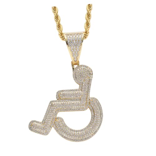 NULYLU Einzigartige Halskette für Damen und Herren Stil Zirkonia Anhänger Modischer Halsschmuck Persönliches Accessoire Geschenkidee von NULYLU