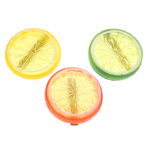 NULYLU 3stücke Teiliges Kreative Haarspangen Zitronenform Lustige Haarklammern Für Mädchen Haaraccessoire Für Verschiedene Frisuren Und Outfits von NULYLU