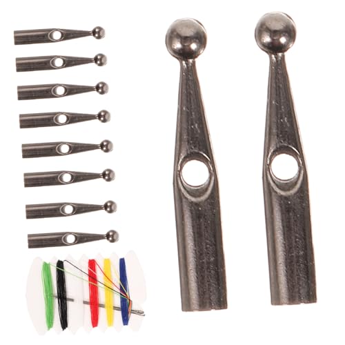 NULYLU 10stücke Faltbare Regenschirm-tail Beads Ersatzteile Metallabdeckungen Für Schirmknochen Einfache Installation Und Vielseitige Nutzung Für Reparatur Und Austausch von NULYLU