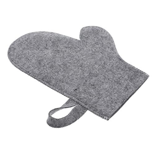 NULYLU Felt Sauna Handschuh Atmungsaktive Und Saugfähige Sauna-mitte Aus Filz Für Männer Und Frauen Mit Praktischem Aufhängering Zum Baden Und Entspannen von NULYLU