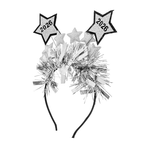 NULYLU Festliches Haarband mit Sternen Design für Stilvolle Kopfbedeckung für Neujahrsfeiern Party Accessoires und Geschenkideen Silber NULYLU Festliches Haarband mit Sternen Design für Stilvolle Kopfbedeckung für Neujahrsfeiern Party Accessoires und Geschenkideen Silber von NULYLU