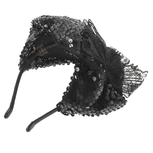 NULYLU Sequin Fascinator Hut Für Damen Vintage Kopfschmuck Mit Glitzer Für Tea Party Hochzeit Und Festival Eleganter Haarreif Für Besondere Anlässe Leicht Und Bequem Zu Tragen von NULYLU