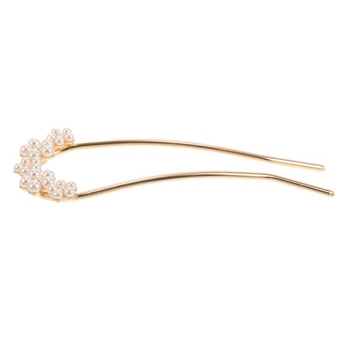 NULYLU U-Förmige Haarnadel Französische Haargabel Haarschmuck für Damen Perlen Haarstab Hochsteckfrisur Zubehör von NULYLU