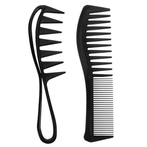 NULYLU 4stücke Teiliges Haarkamm-set Mit Breiten Zähnen Für Herren Und Damen Professionelle Styling-werkzeuge Für Einfaches Entwirren Und Friseuranwendungen von NULYLU