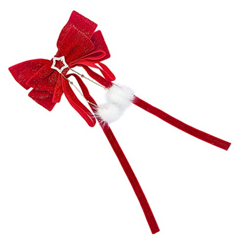 NULYLU Haarschleife Mit Bommel-dekor Große Schleife Haarspange Ästhetischer Haarschmuck Für Damen Und Mädchen Passt Zu Alltagsoutfit Für Hochzeiten Und Partys von NULYLU