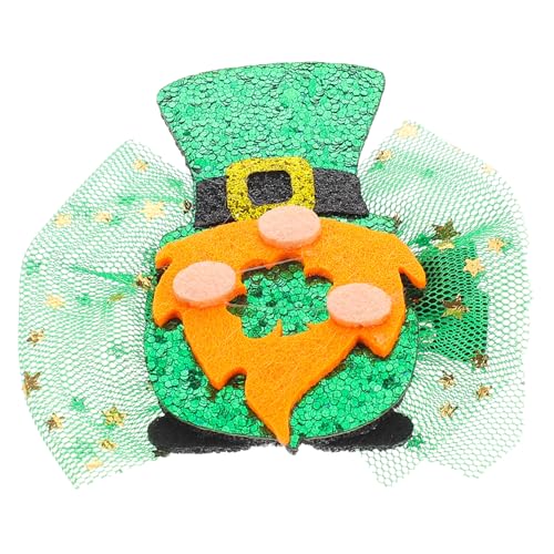 NULYLU Irish Festival Haarclip Für Mädchen Grünes Netz Haarschmuck Für Partys Patrick's Day Fotorequisiten Leicht Und Sicher Für Festliche Anlässe von NULYLU