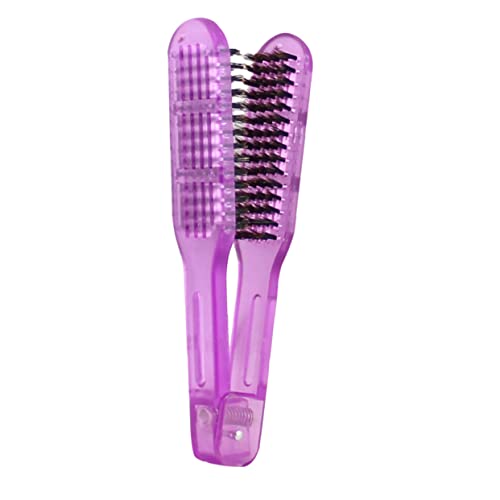 NULYLU Haarkamm Für Damen Mit Borstenkamm Holzkamm Für Haarstyling Wildschweinborstenkamm Doppelseitiger Kamm Mit Griff Hitzebeständiges Styling-tool von NULYLU