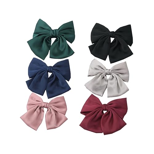 NULYLU 6stücke Große Schleifen-haarklammern Für Damen Und Süße Haarspangen Als Haaraccessoires Farben Für Besondere Anlässe Und Alltag von NULYLU