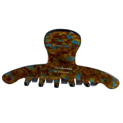 NULYLU Haarkralle aus Hochwertigem Acetat Modischer Claw Clip für Mädchen Rutschfest und Schonend für Alltag Party und Festliche Anlässe Stilvolles Haar accessoire in Blau braun von NULYLU